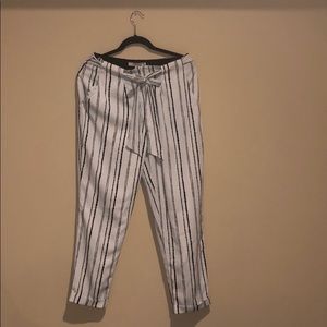 White and Black Trousers